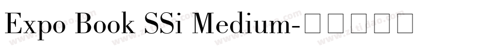 Expo Book SSi Medium字体转换